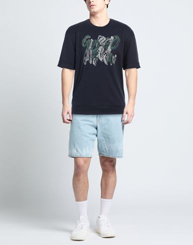 Man T-shirt Navy blue