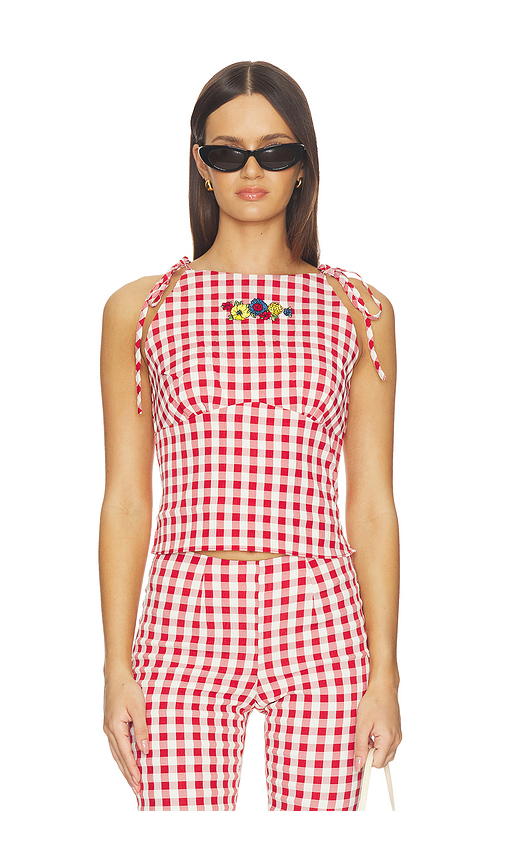 Lisa Says Gah Lucy Top in Red. XS. Also in S, M, L, XL