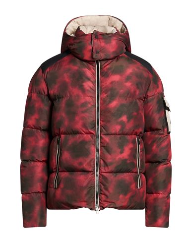 Man Puffer Red Size 38 Polyester