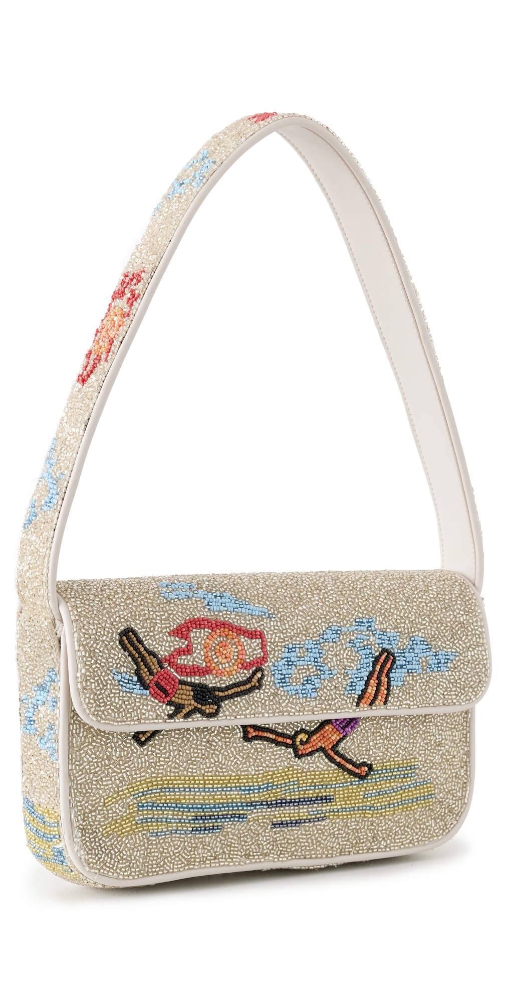 STAUD Tommy Beaded Bag Divers One Size