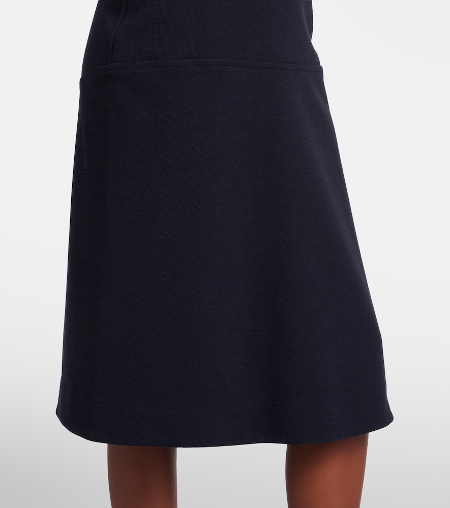 Paneled pencil skirt