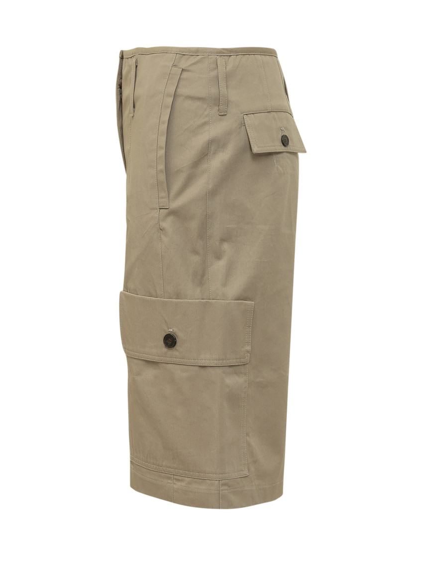 Green Solid Shorts