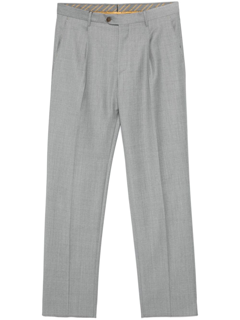 Pleated tapered trousers - Grey