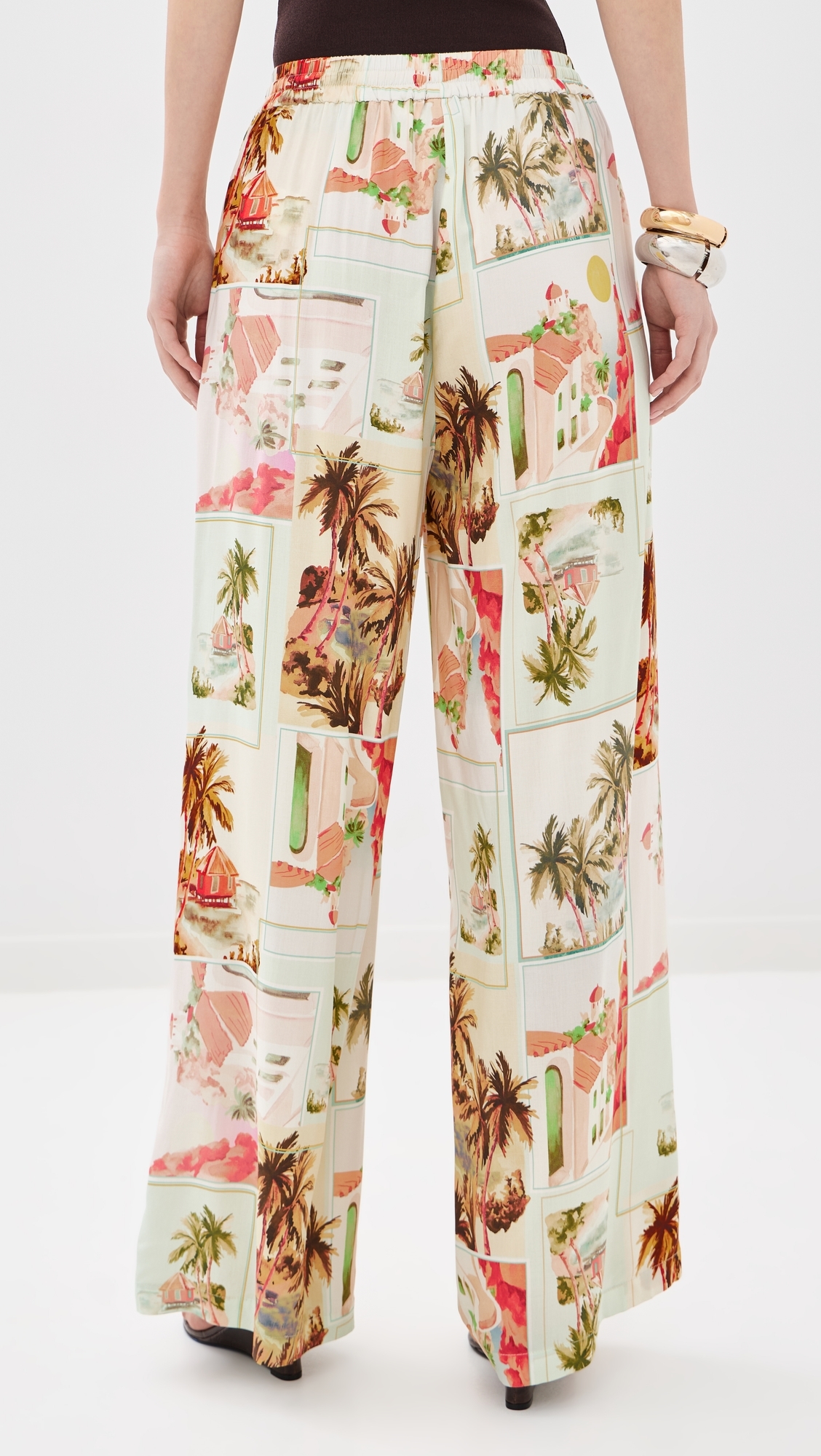 Dolce Drawstring Pants Vintage Postcards