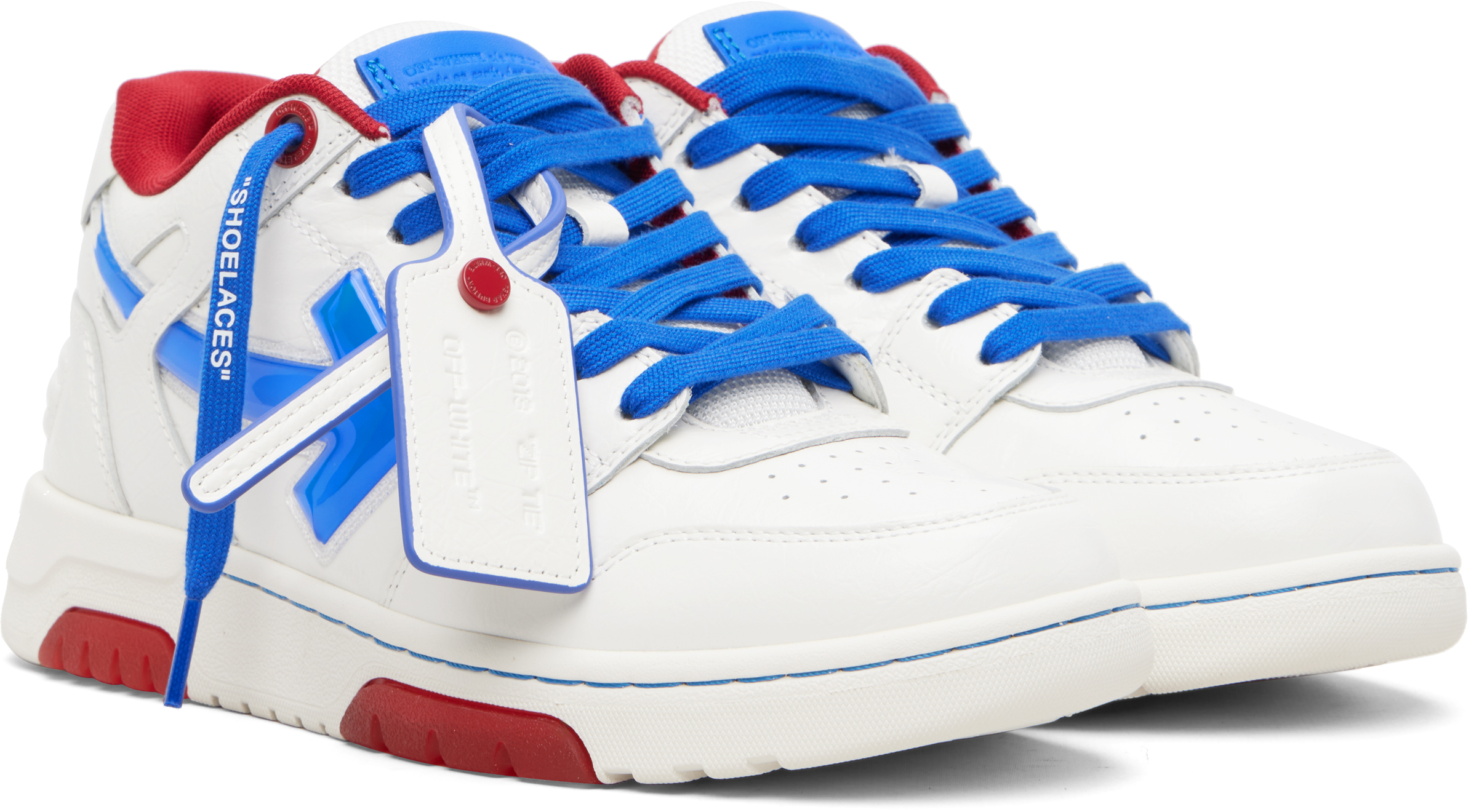 White Out Of Office Bubble Arrow Sneakers