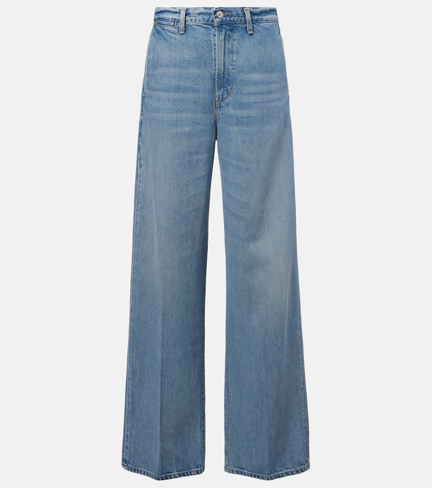 Ayla mid-rise wide-leg jeans