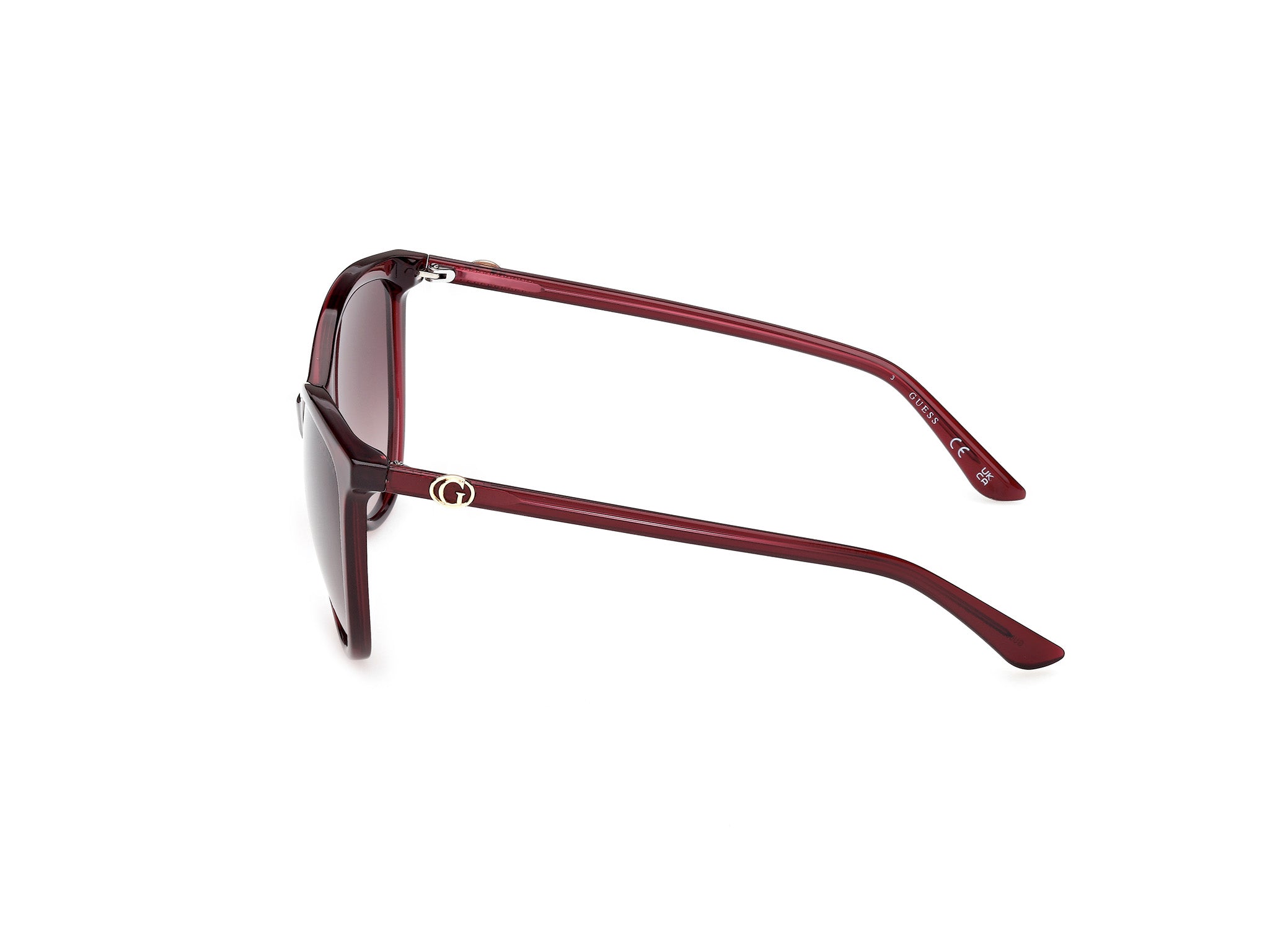 Guess Mujer Guess GU00256 69F Gafas de sol Inyectado Burdeos Marrón Cat Eye Norma