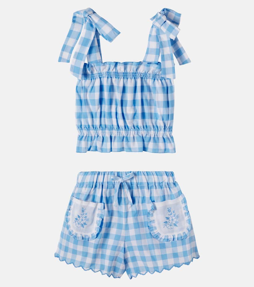 Viola cotton top and shorts set