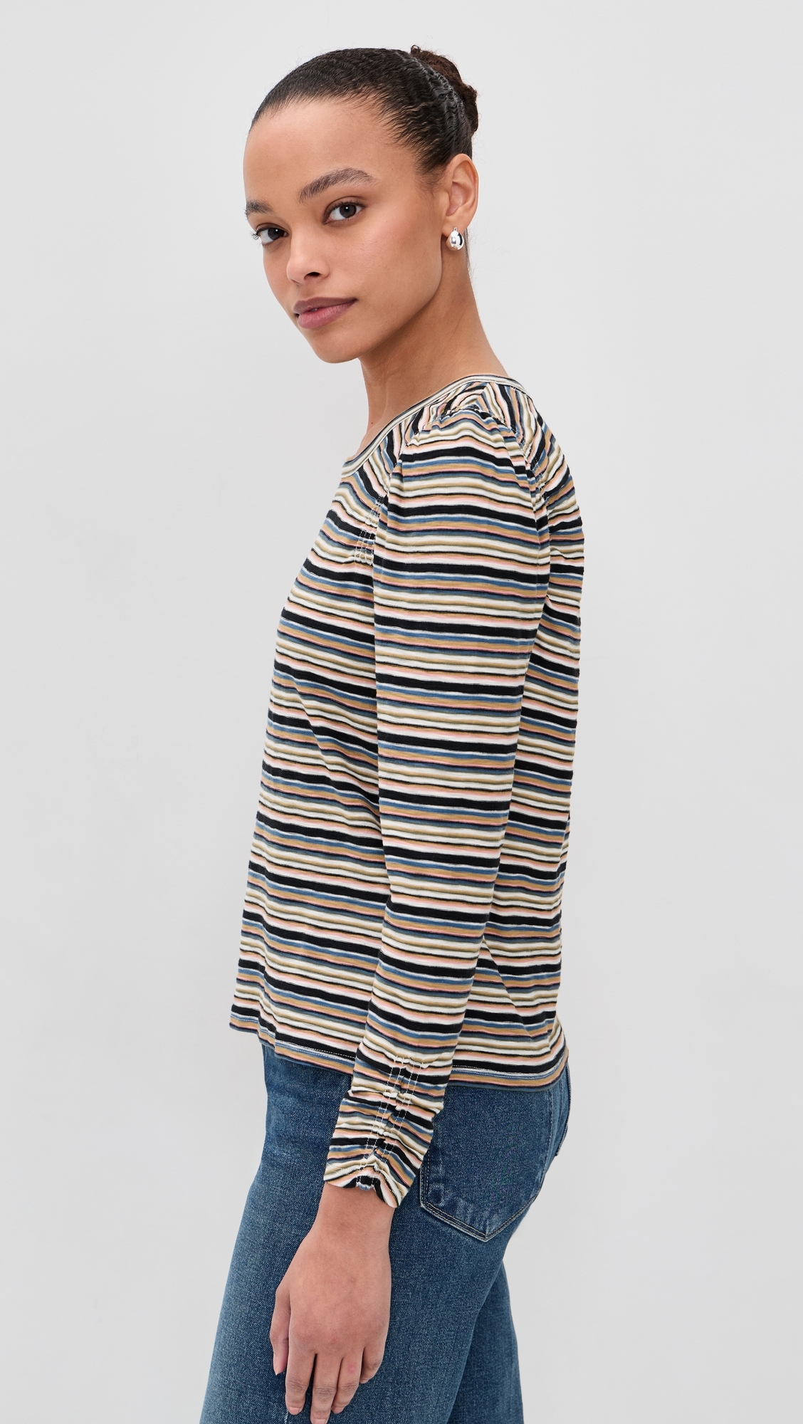 Bouvet Tee Variegated Multi Stripe