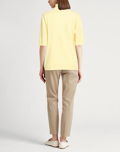 Woman Turtleneck Yellow Size 0 Cashmere