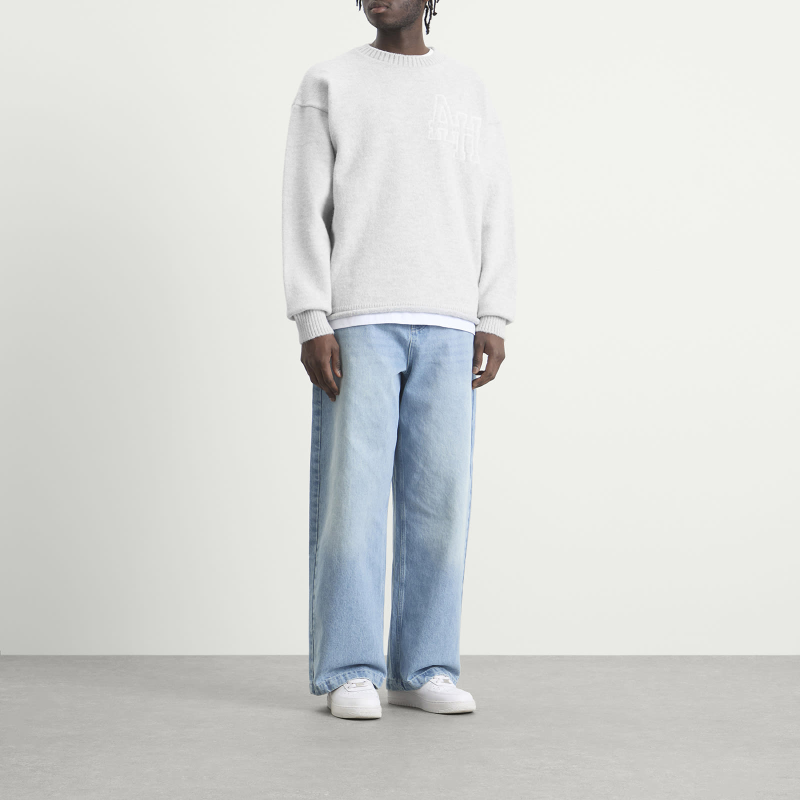 Men's Knit Jumper Grey