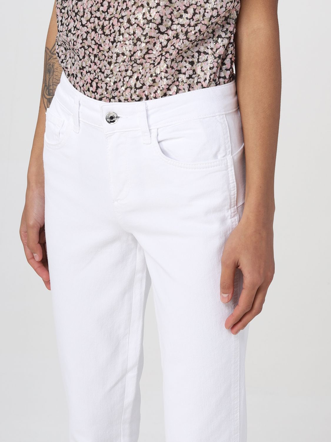 Jeans Woman color White