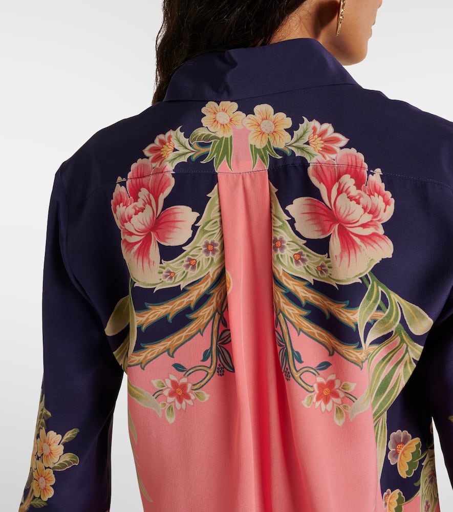Printed silk shirt