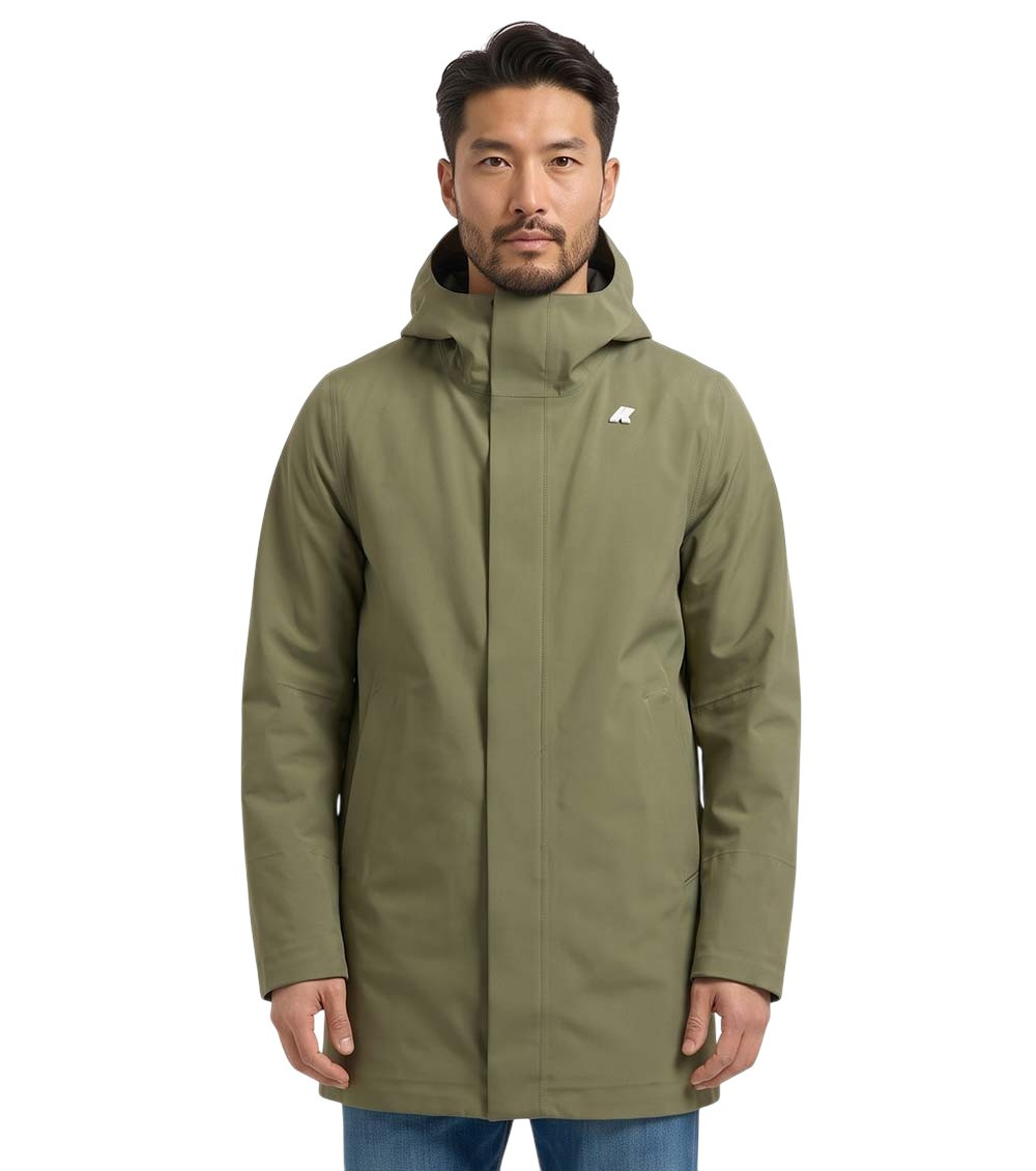 Green Hood Parka Jacket