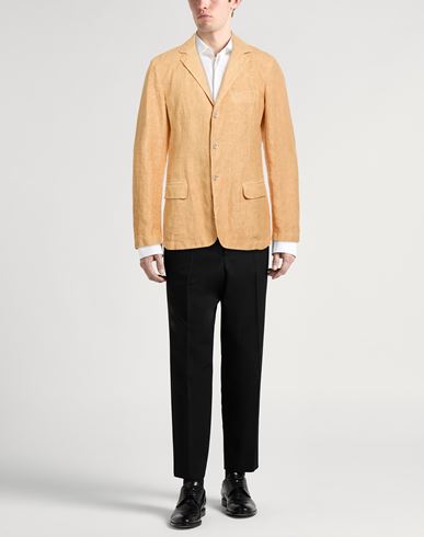 Man Blazer Mustard Size L Linen