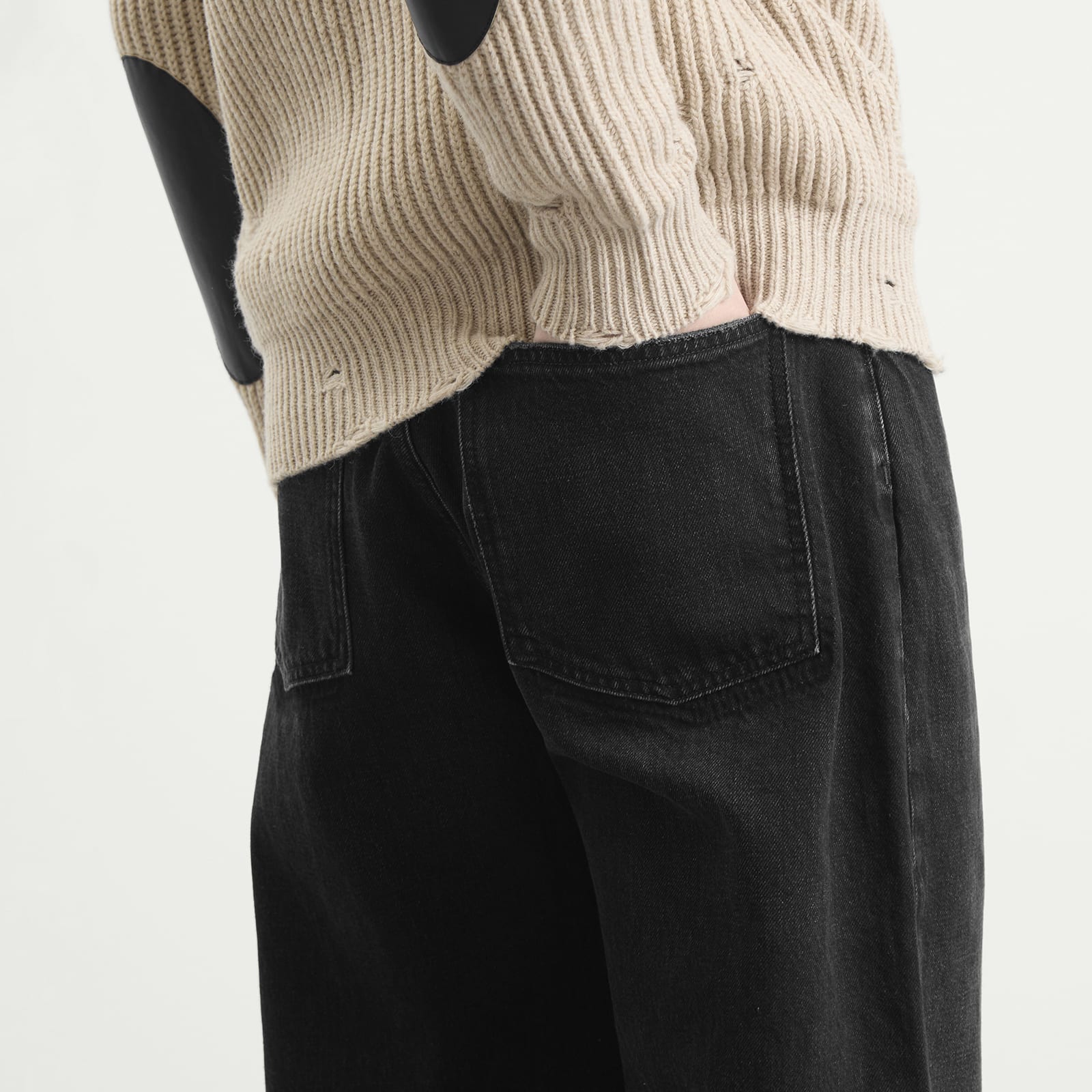 Men's Jeans in Washed Black