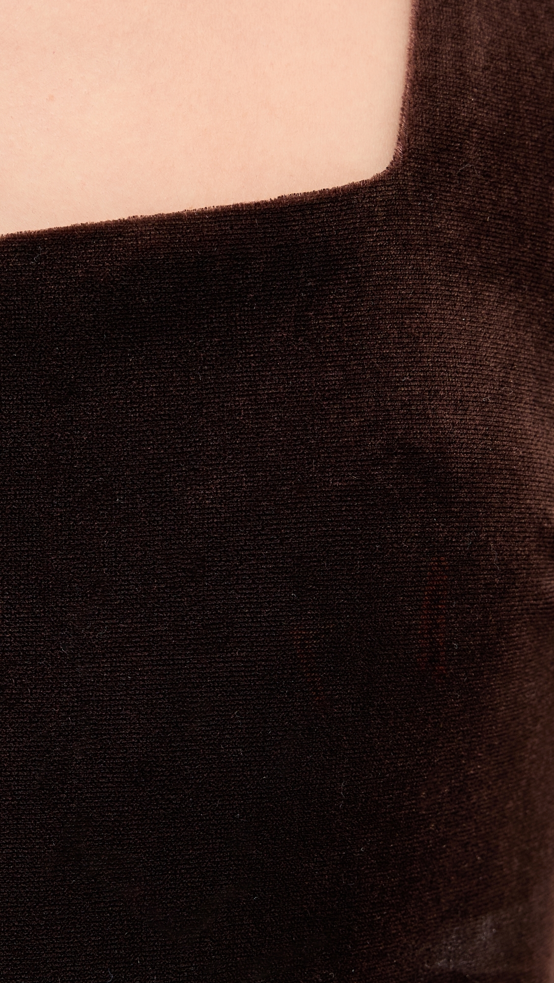 Della Velvet Dress Brown