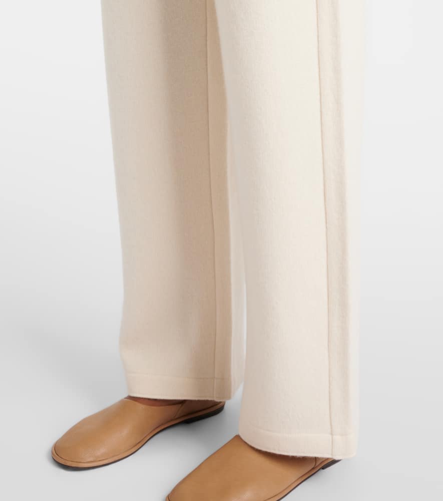 Arca cashmere and wool wide-leg pants