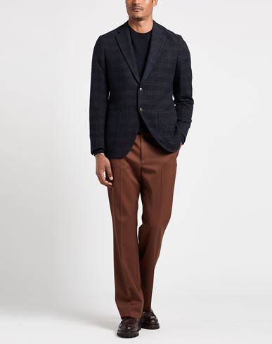 Man Blazer Midnight blue Size 36 Virgin Wool, Polyamide