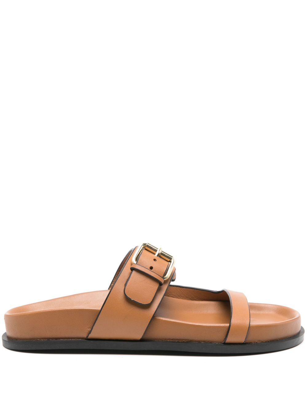 Prince leather slides - Black