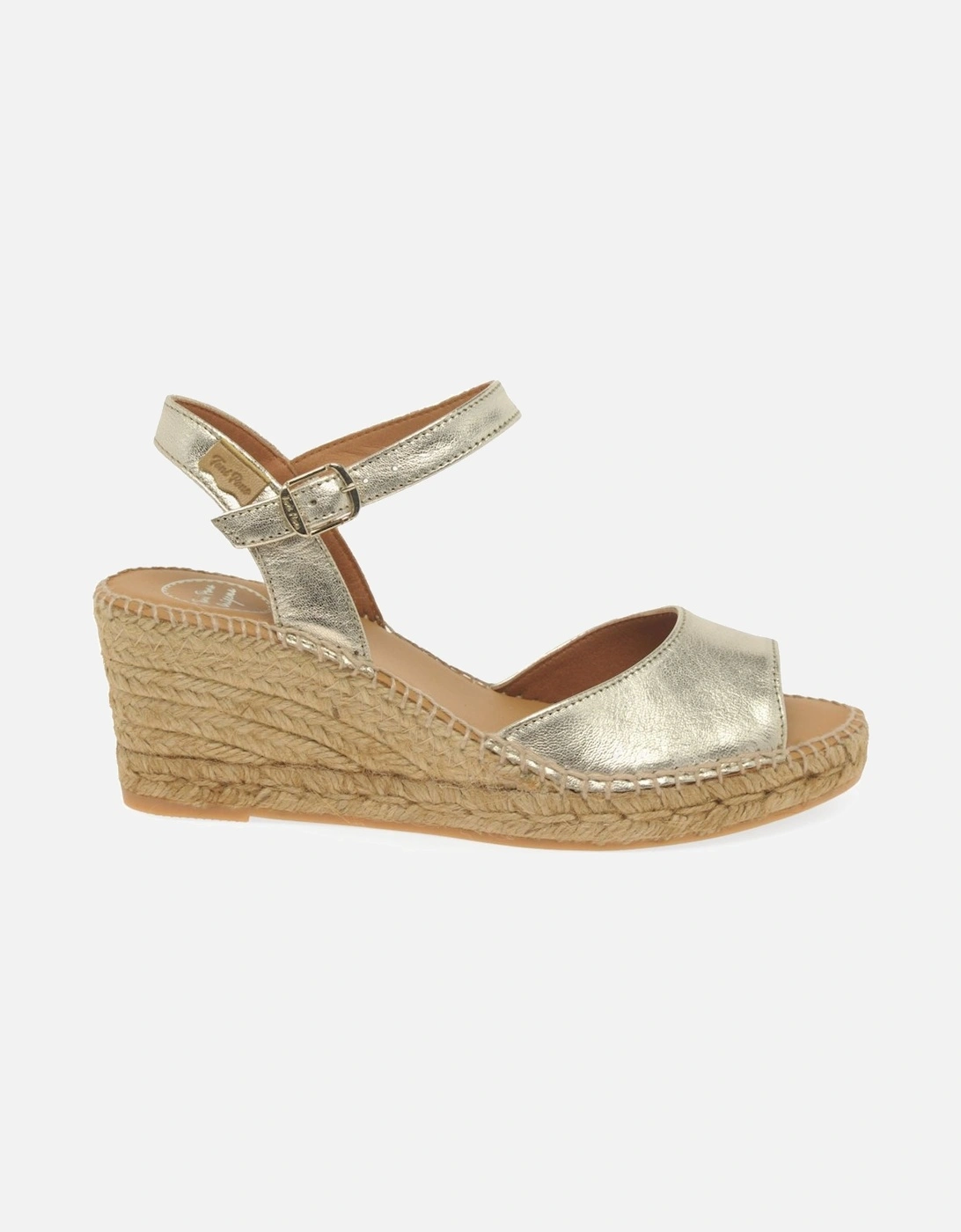 Toni Pons Women's Sia-P Womens Wedge Heel Espadrille Sandals - Gold
