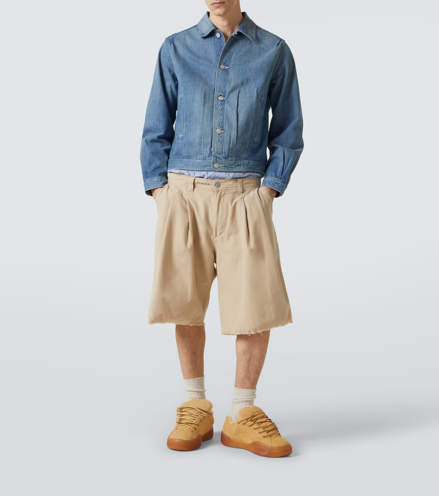 ERL Sand Vamp shearling-lined suede sneakers