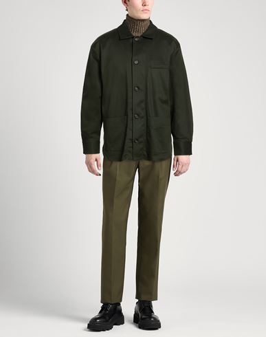 Man Jacket Dark green Size 44 Lyocell, Cotton, Elastane