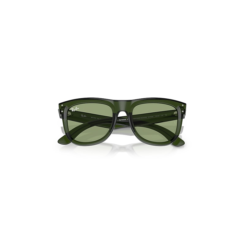 Ray-Ban Wayfarer Reverse Limited Sunglasses Transparent Green Frame Green Lense