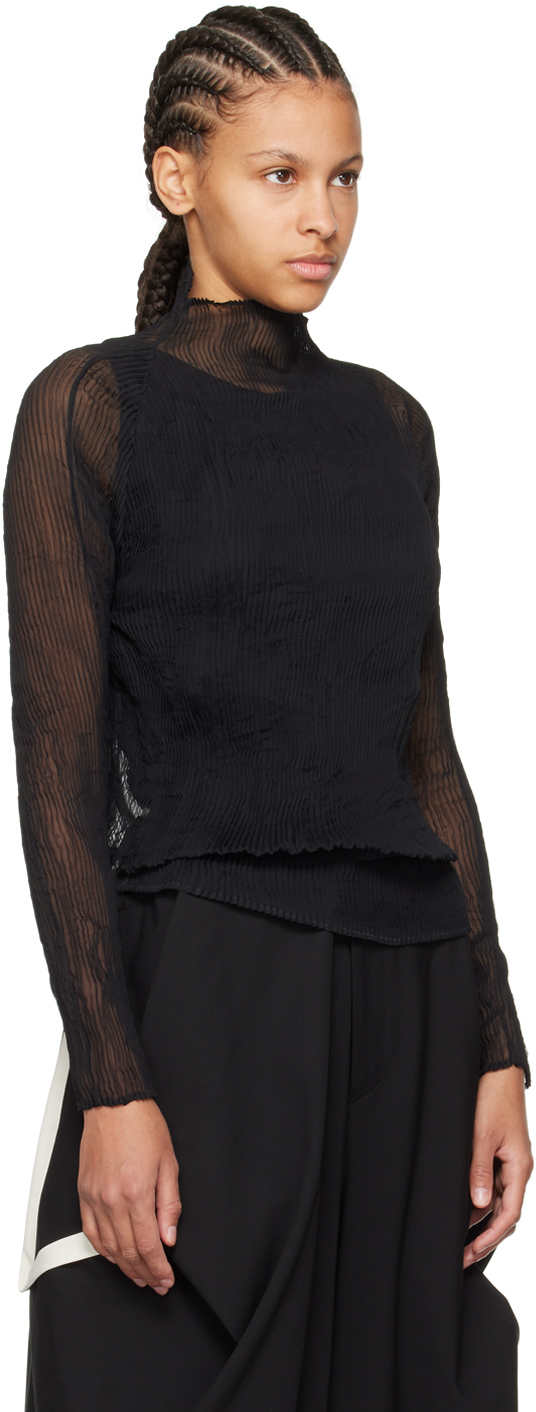Black Twist Turtleneck