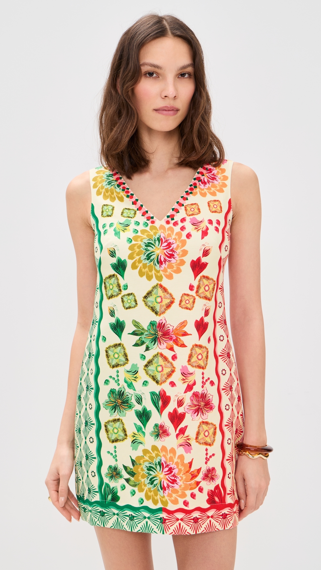 Alba C Dress Sunrise Border Plmt