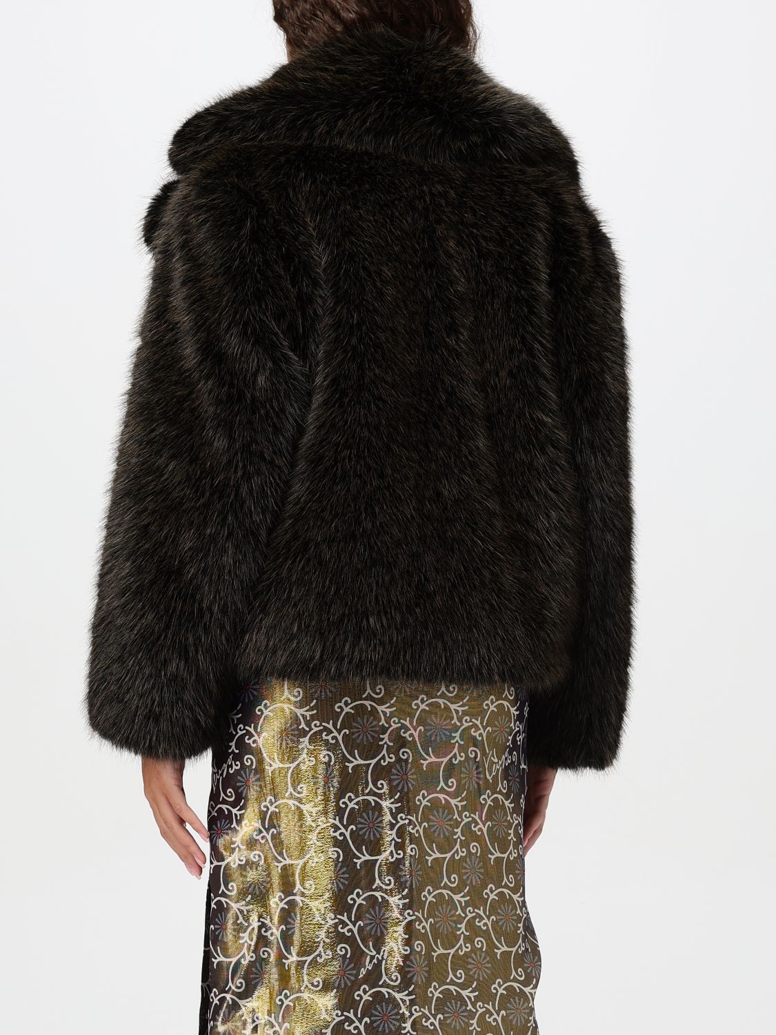 Faux fur jacket - Brown