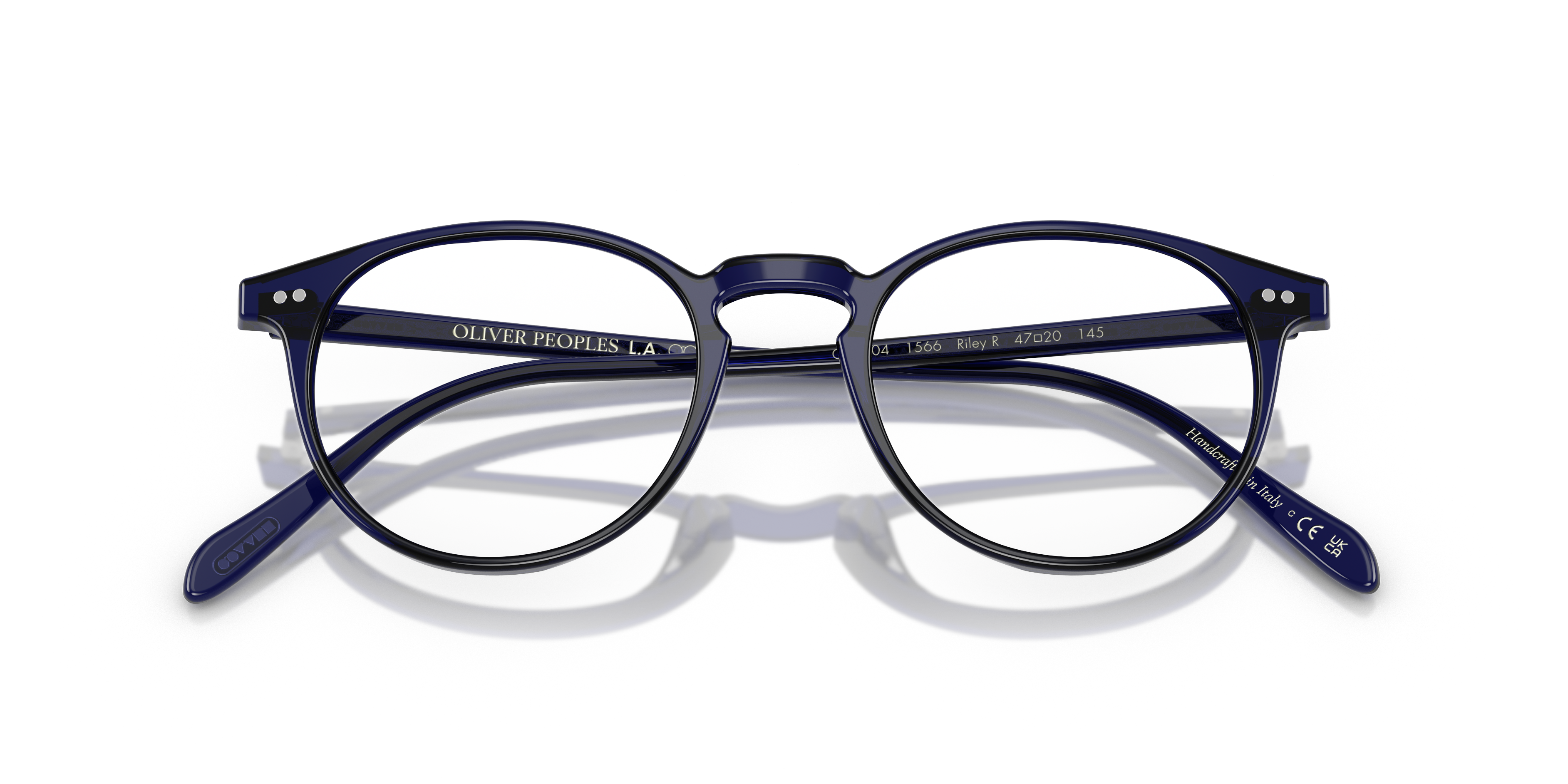 Oliver Peoples Unisex Oliver Peoples OV5004 RILEY-R 1566 Optische Fassungen Acetat Blau Transparent Pantos Norma