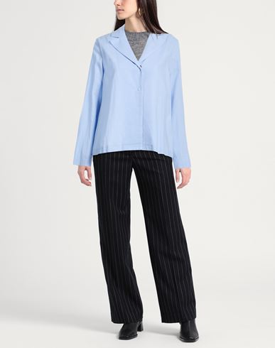Helmur Woman Jacket Light blue Size M Linen, Viscose