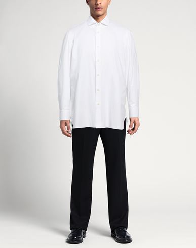 Man Shirt White Size 17 Cotton