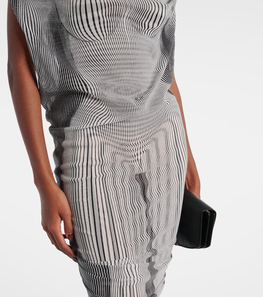 The Body Morphing draped tulle maxi dress