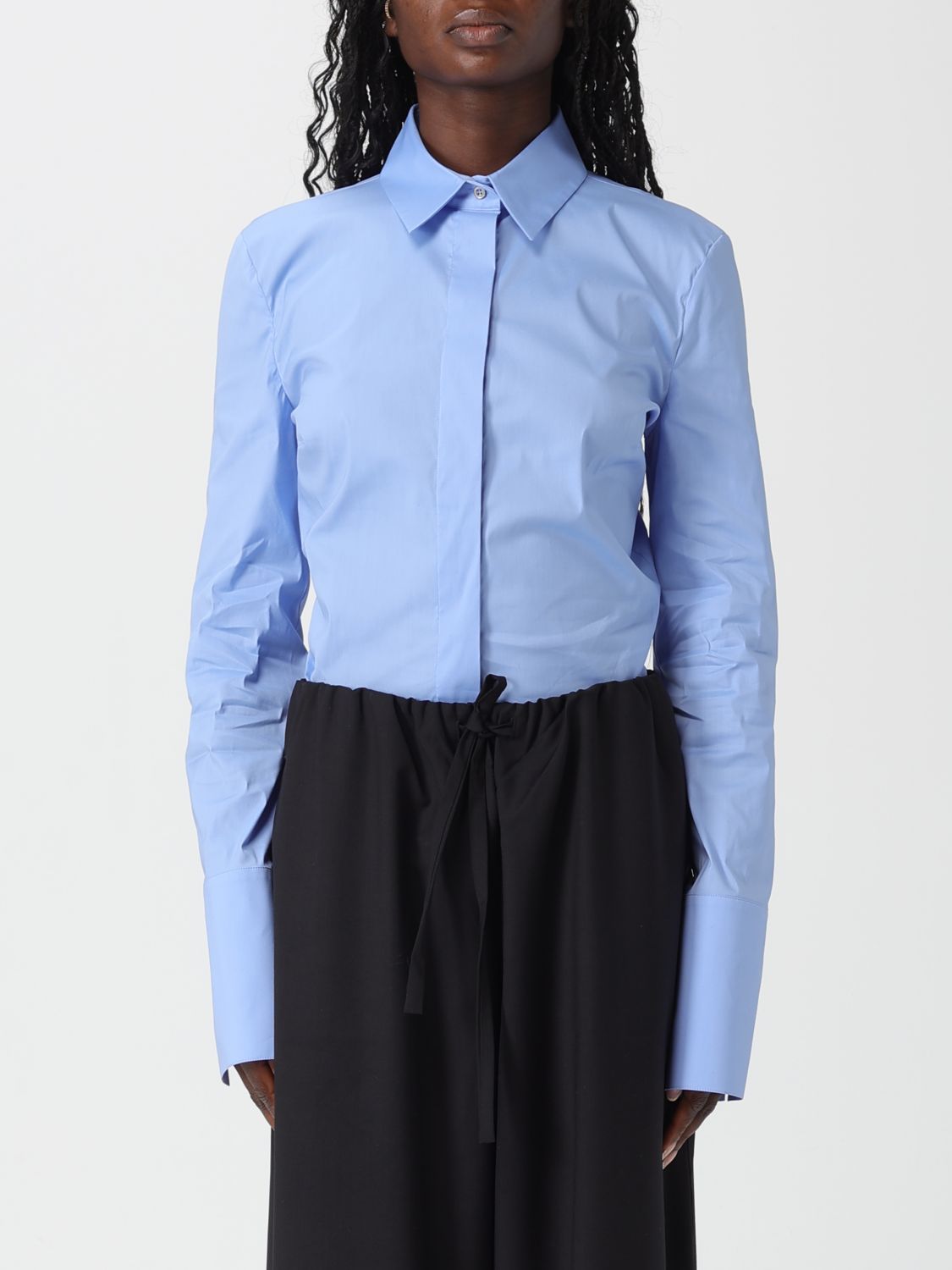 Poplin shirt body - White