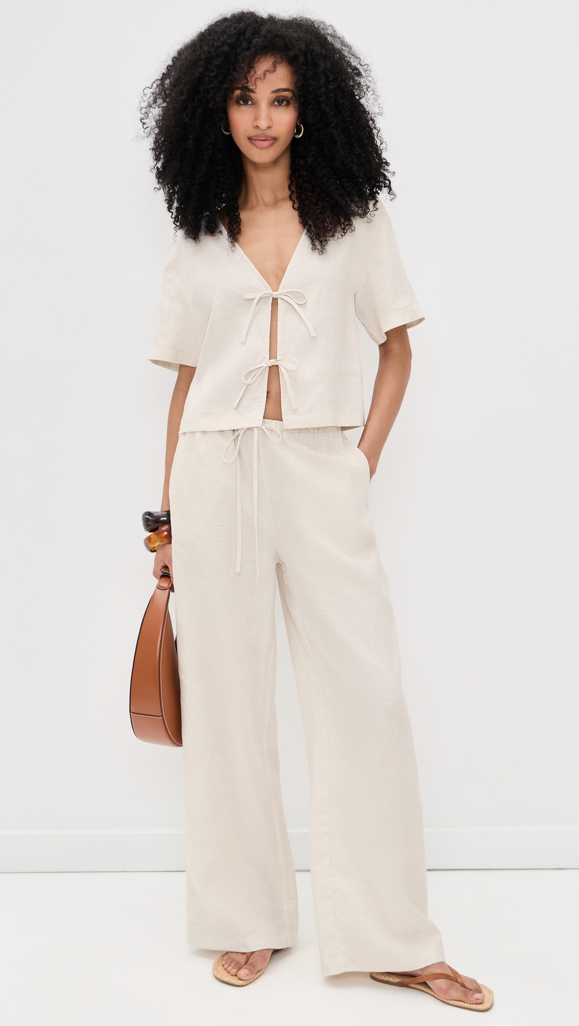 Mateo Linen Pants Natural