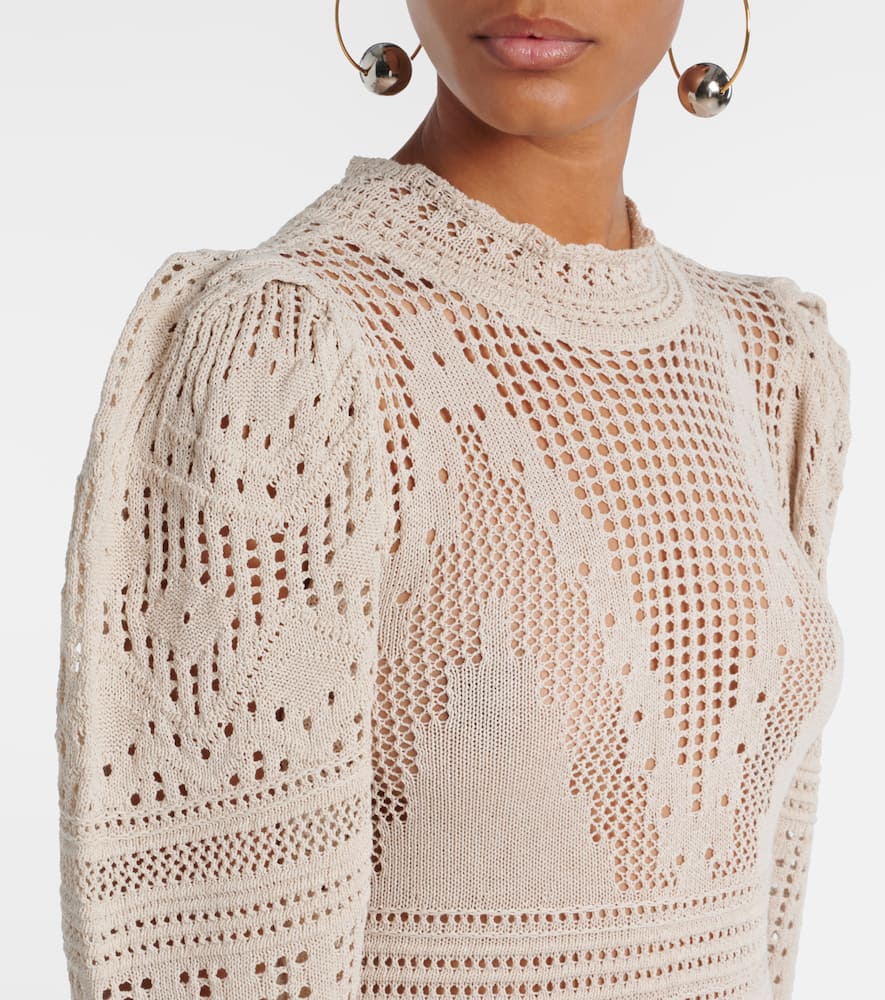 Dione open-knit maxi dress