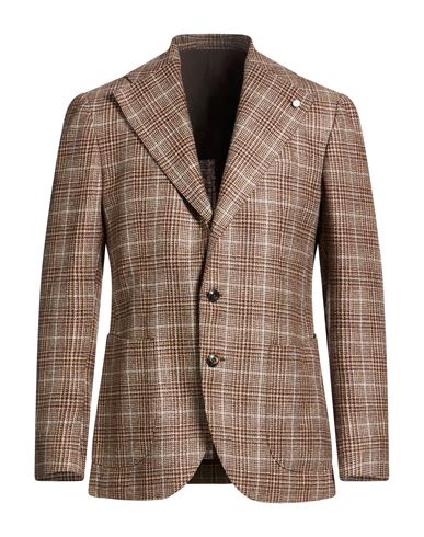 Man Blazer Sand Size 40 Wool, Linen, Cashmere