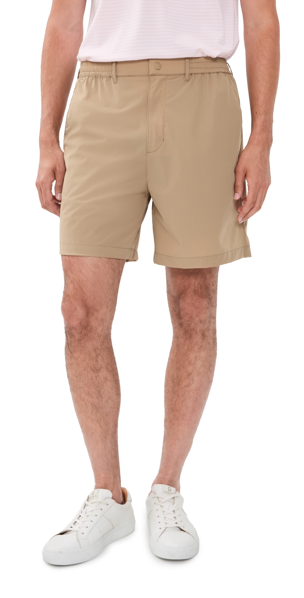 Tech Nylon Shorts 6.75 Taupe