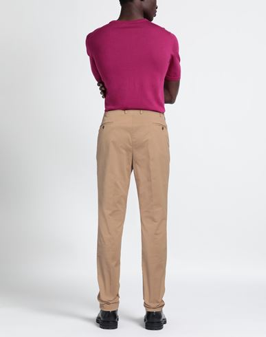Man Pants Camel Size 40 Cotton, Elastane