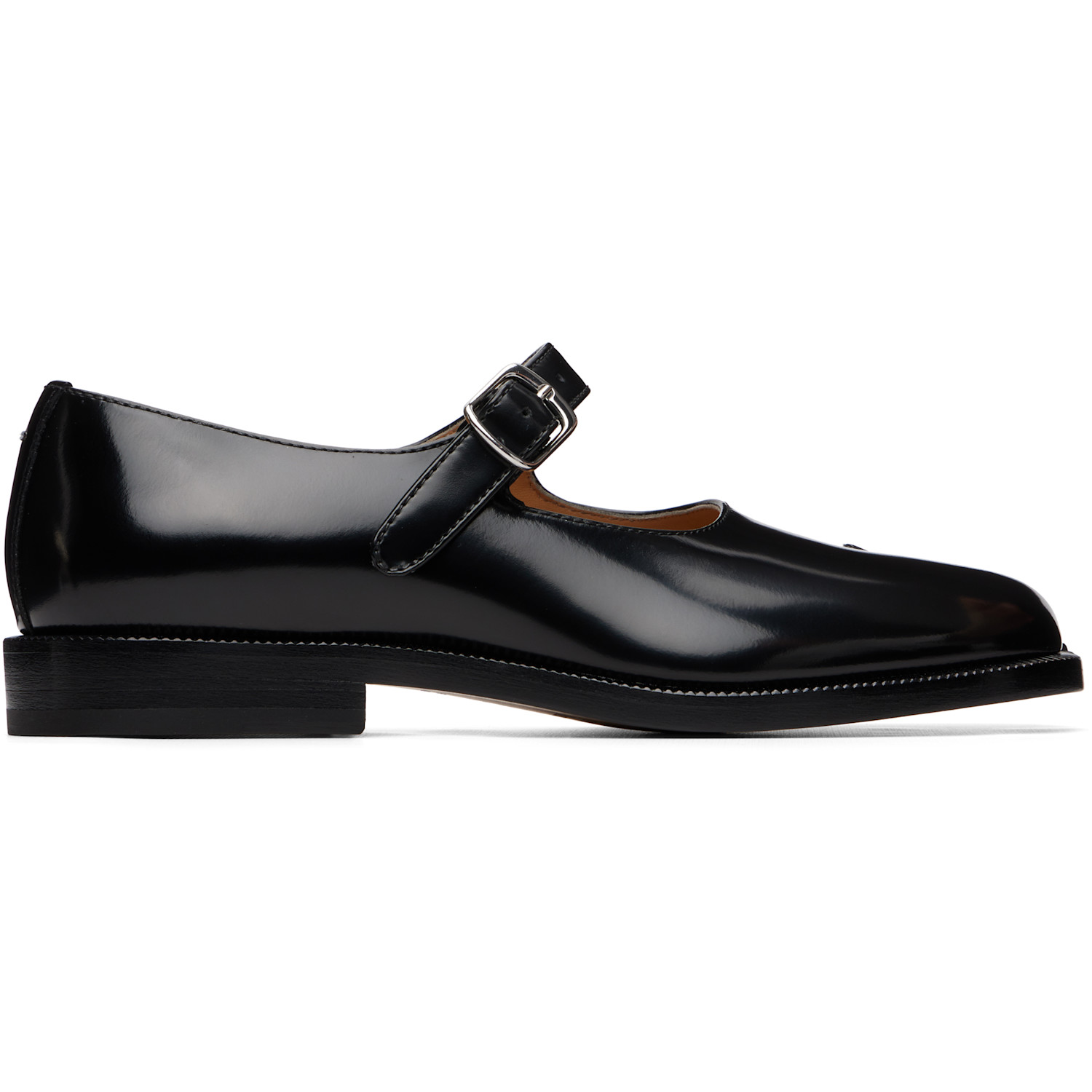 Black Tabi Mary-Jane Loafers