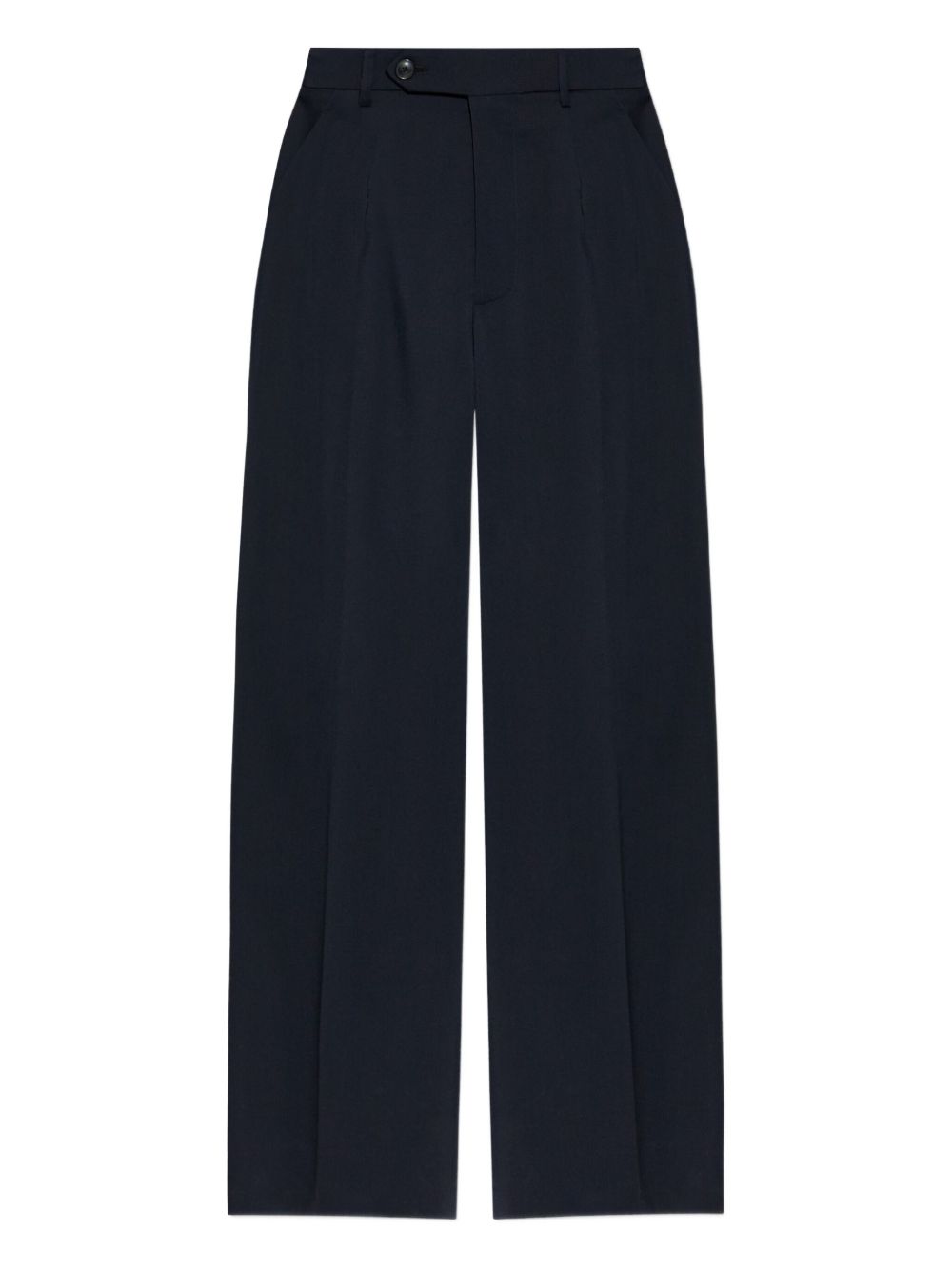 Wool wide-leg trousers - Blue