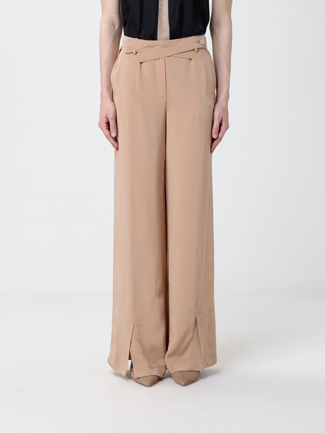 Pants Woman color Beige