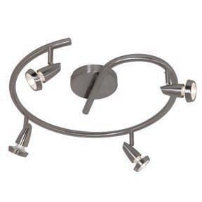 Access Mirage 4-Light Ceiling Light in Brushed Stee