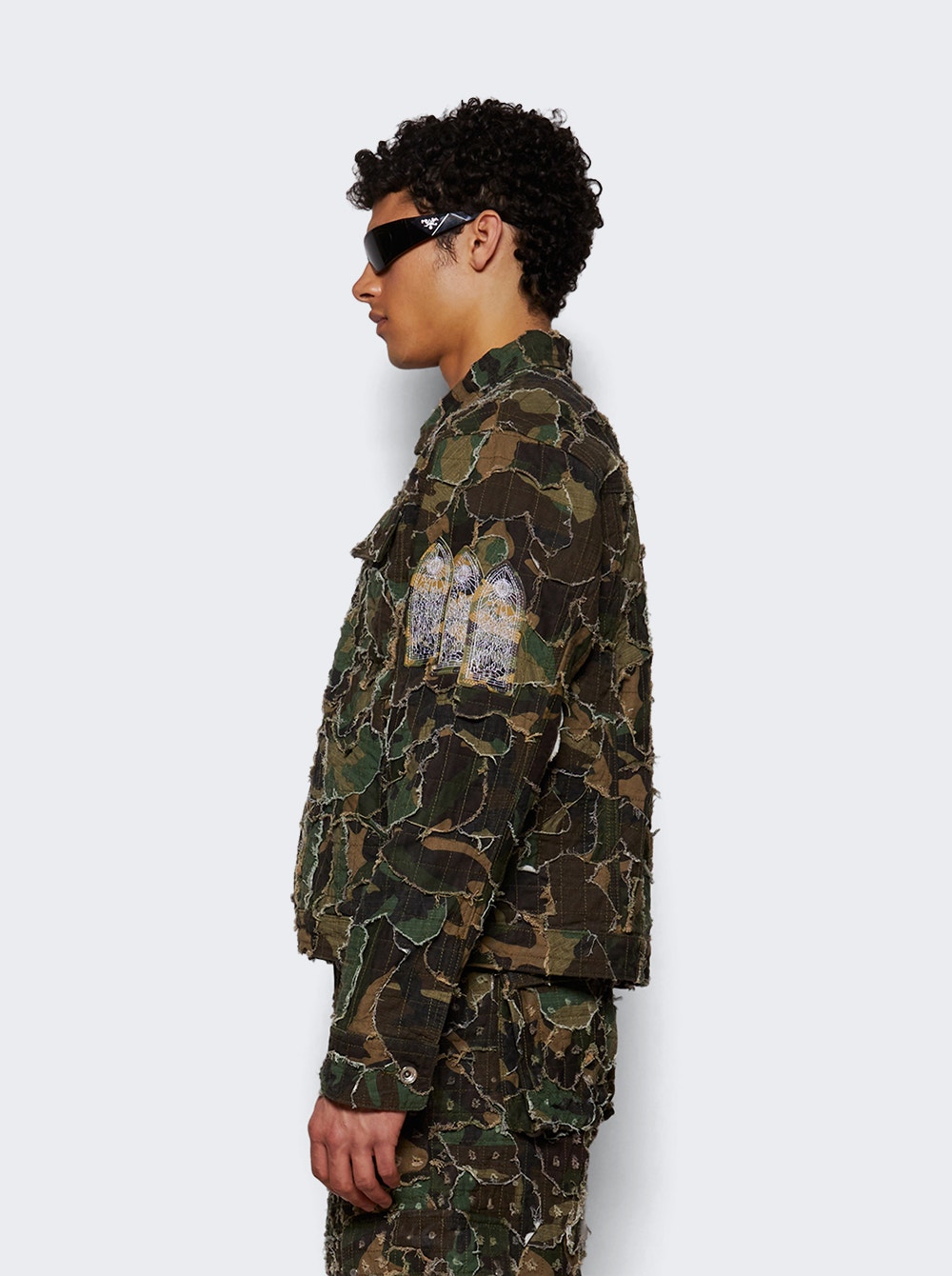 Who Decides War camouflage-print shirt jacket - Green