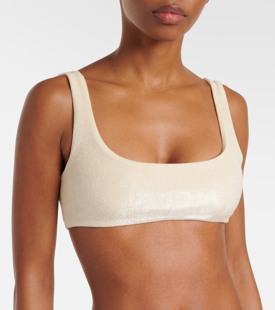 Rounded Edges terry bikini top