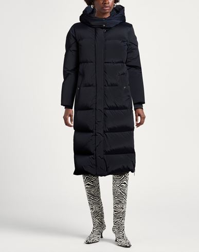 Woman Puffer Midnight blue Size L Polyamide, Elastane