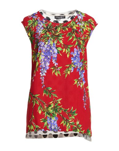 Woman Top Red Size 2 Viscose