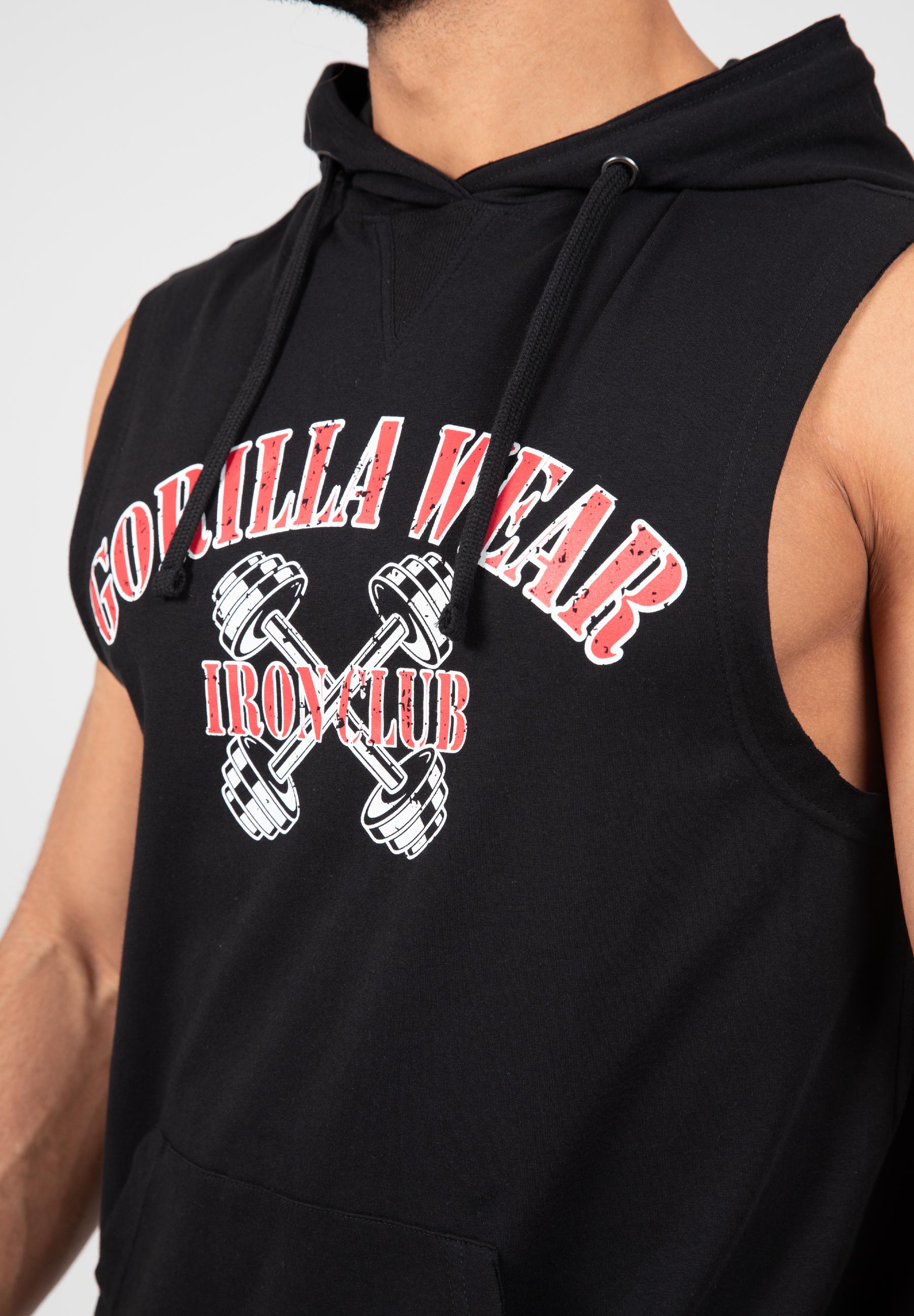 Chico Sleeveless Hooded T-Shirt - Black
